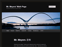 Tablet Screenshot of meyersmath.com